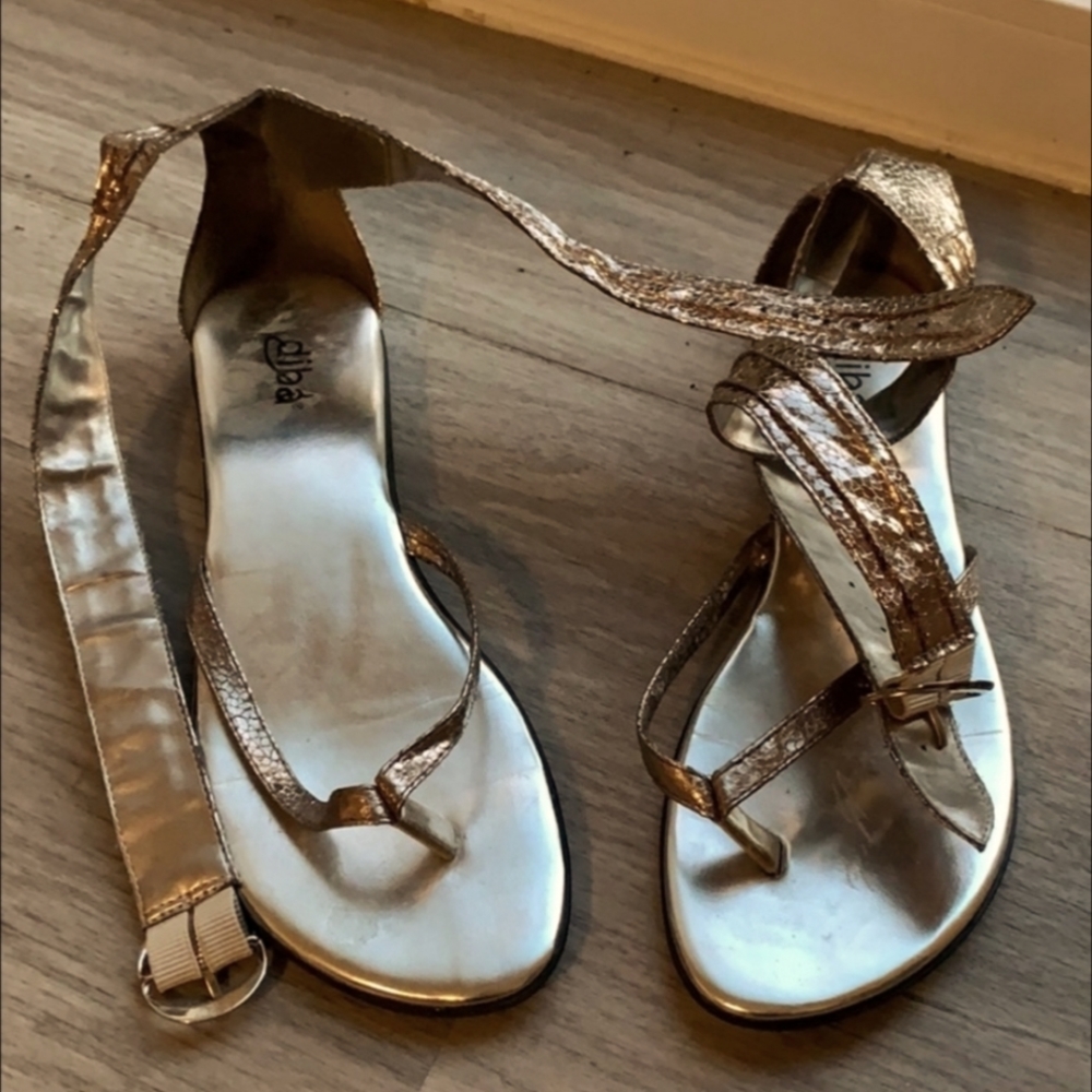 ISO size 8 Diba ankle wrap sandals